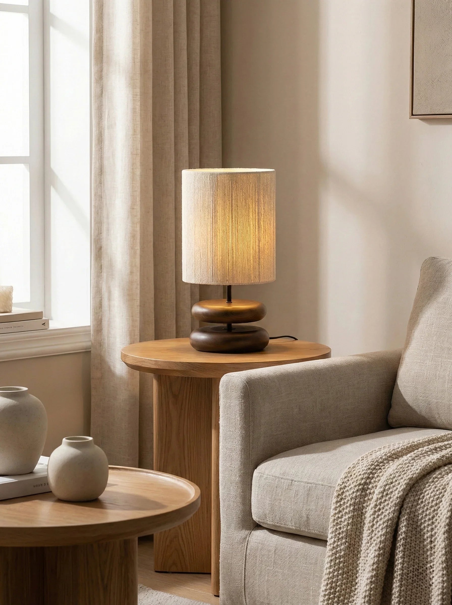 Lámpara Élia Alba de Madera