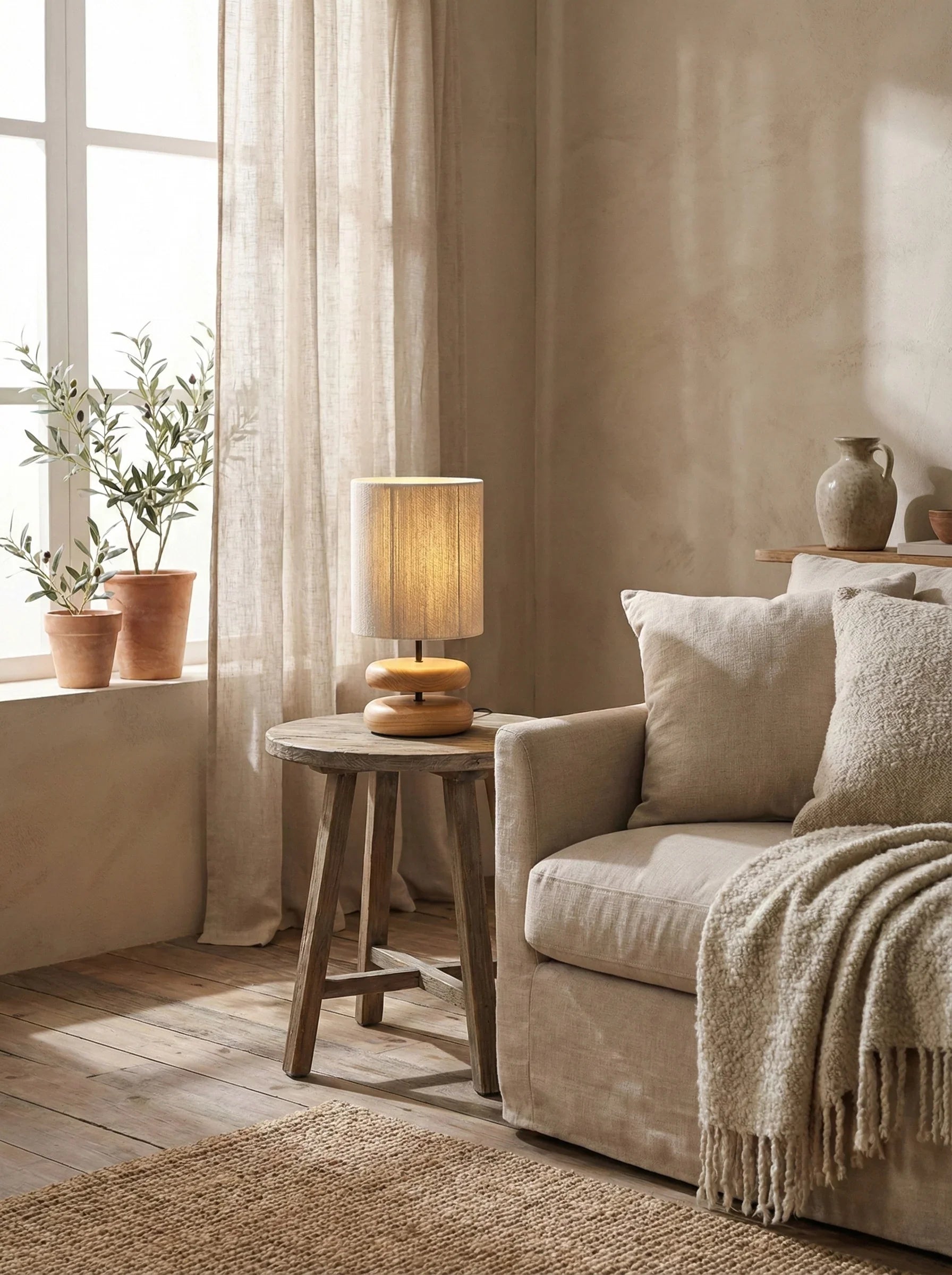 Lámpara Élia Alba de Madera